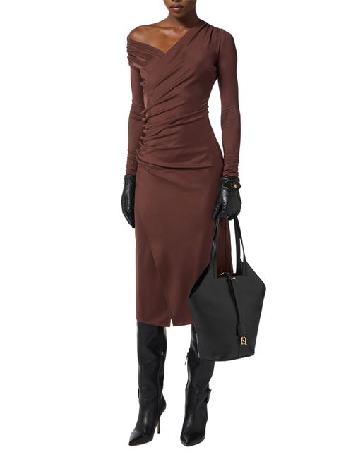 Abito in jersey marrone Elisabetta Franchi | AB82257E2EA5